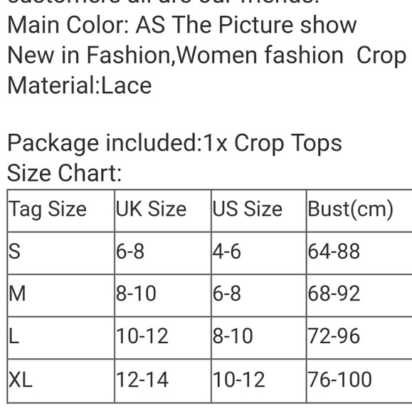 Sexy Pink Lace Crop Top - Picture 5 of 5